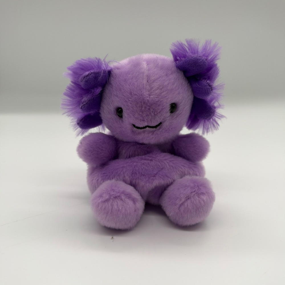 Aurora World Palm Pals Axolotl Purple Plush Stuffed Animal Toy 5 Inch